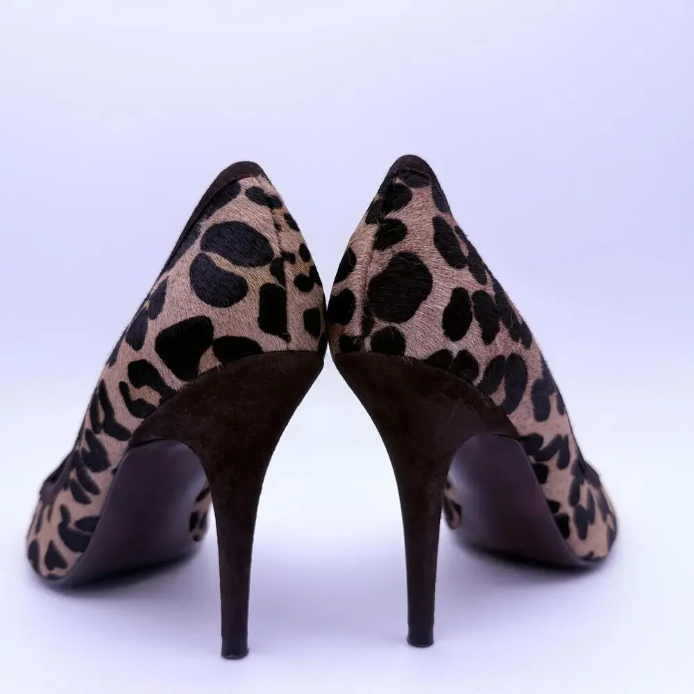 Lauren Ralph Lauren Heel Leopard Print Size  8.5 - Picture 6 of 10